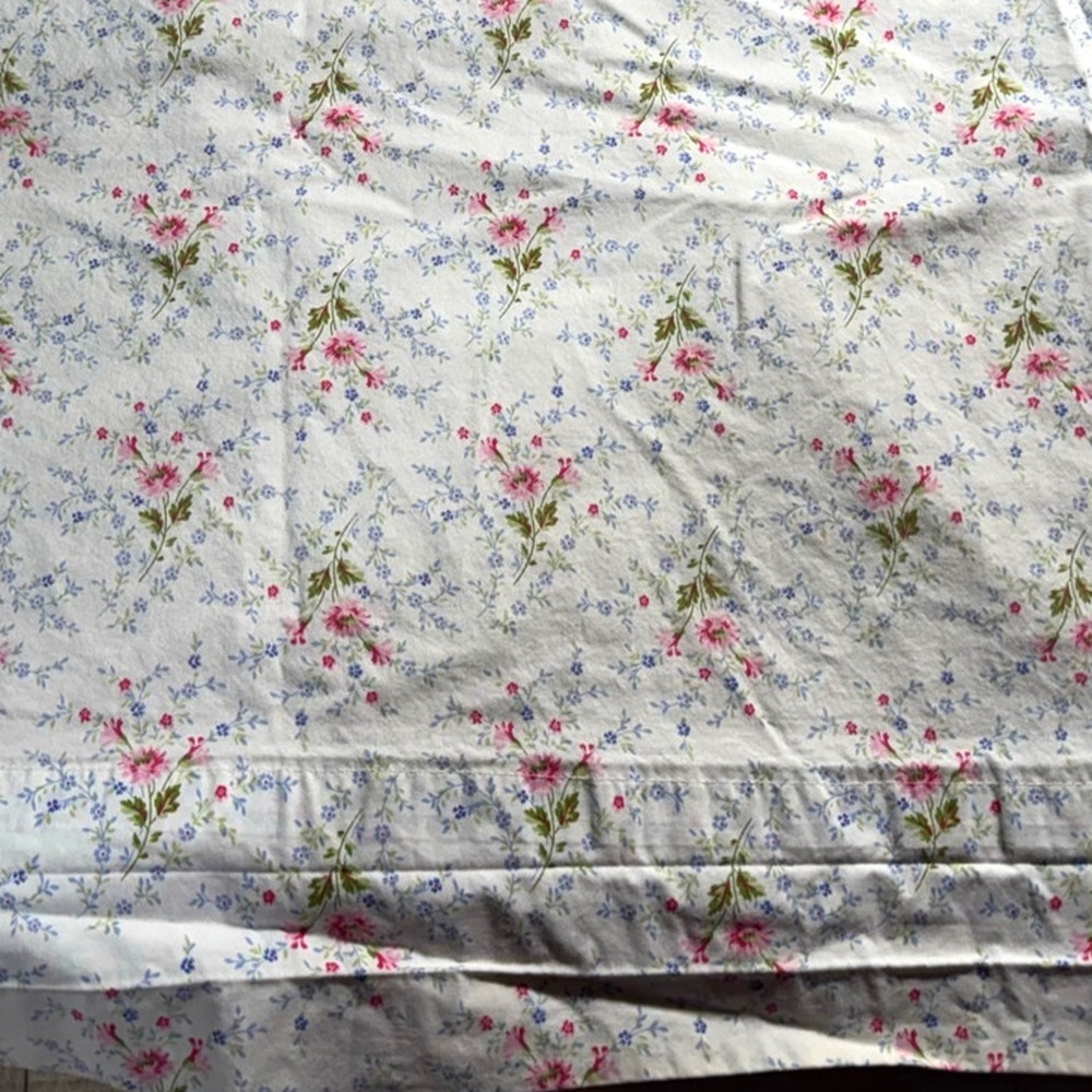 Lauren Ralph Lauren King Fitted/Flat 100% Cotton Sheet Set Cottagecore Floral